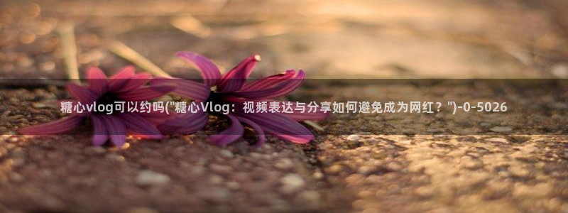糖心旧版vlog：糖心vlog可以约吗(\