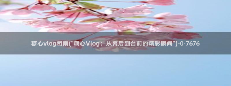 米菲兔糖心vlog